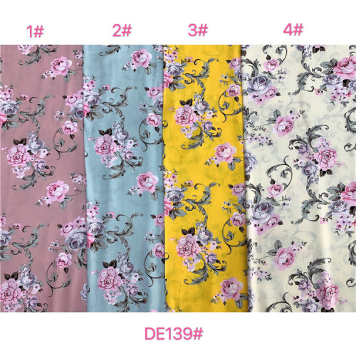 Rayon Viscose Printing Stock Lot Foral Poplin