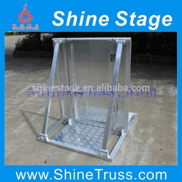 aluminum crowd control road barrier for traffic safety