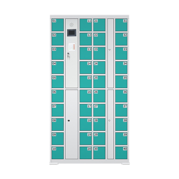 Locker de almacenamiento de teléfono inteligente con código de barras y cargador de teléfonos móviles
