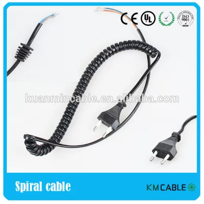 coiled cable electrical extension cord