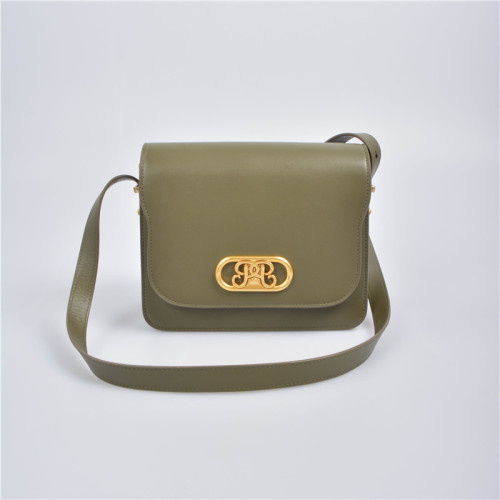 Square Shape Crossbody Bag in Leather