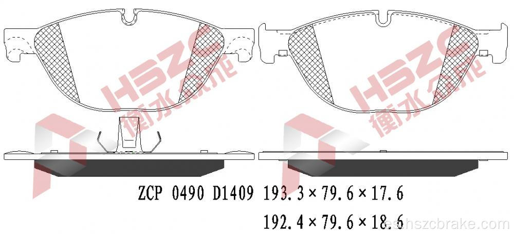 Padera de freno de cerámica FMSI D1409 para BMW