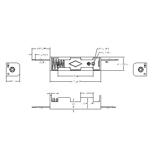 1 PIECES D Battery Holders BBA-18650-1-150-A