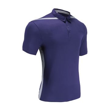 Masculino de futebol seco de futebol pólo roxo