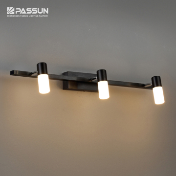 Modern Aluminum Acrylic 3*3W Wall Lamp for Bathroom Mirrors