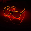 Óculos de festa iluminados com fio EL