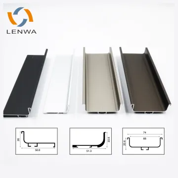 LENWA Factory Aluminum Perfil Gola Molds for Handless Kitchen Cabinets