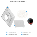 Chrome Plated Matte Black 4 Inch Balcony Floor Drain Strainer - Anti-Odor & Self-Closing
