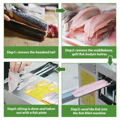Automatic Fish Sashimi Slicer Machine for Anchovy, Cod, Trout, Salmon, Smoke, Catfish, Tilapia - Price