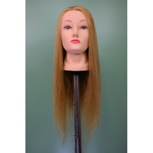 Женский манекен из человеческих волос с длинными волосами для укладки