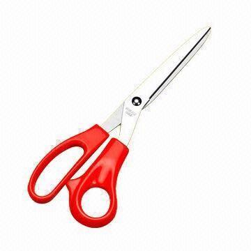 Household Scissor, made of stainless steel material with plastic handle