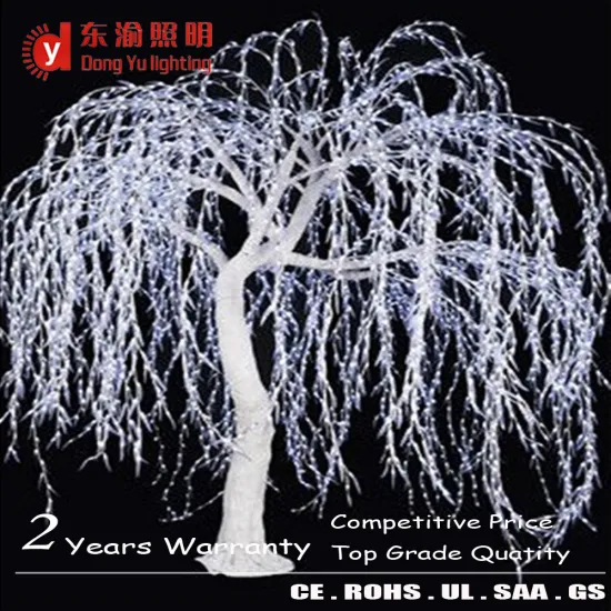 Garden street road decoration artificial tree LED light high simulation LED willow tree plant lights