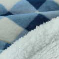 Faux Rabbit Fur Plaid Blanket Lambslow Back