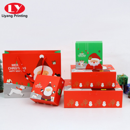 Custom Christmas Printed Mailer Shipping Apparel Gift Box