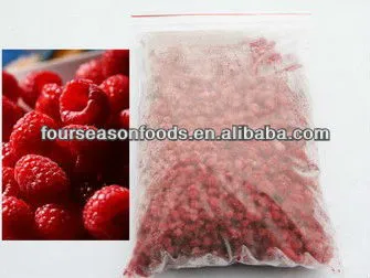 individual quick frozen rasphberry