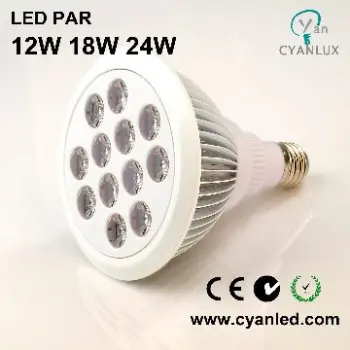 12W LED PAR38 E27 spot light high power fin lamps lights lighting