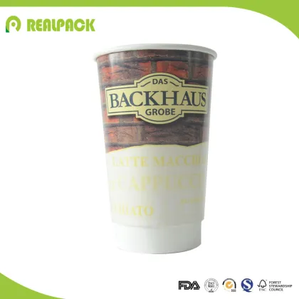 Biodegradable Double Wall Custom Coffee Paper Cups