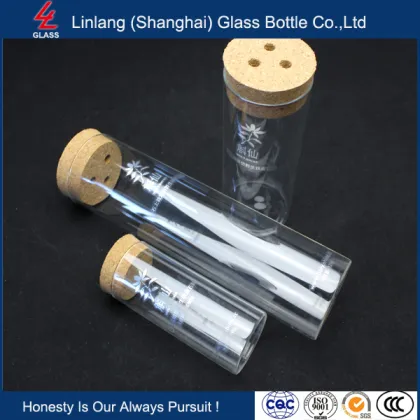 hot sales clear glass storage jar with bamboo/wooden lid