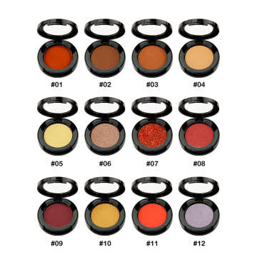 Custom Private Label Round Pressed Eyeshadow Pigments for Beauty Cosmetics