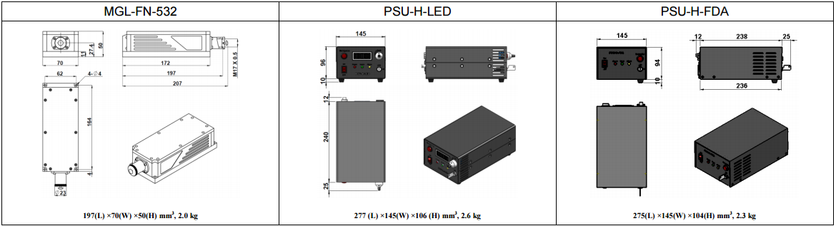 dimensions of 532