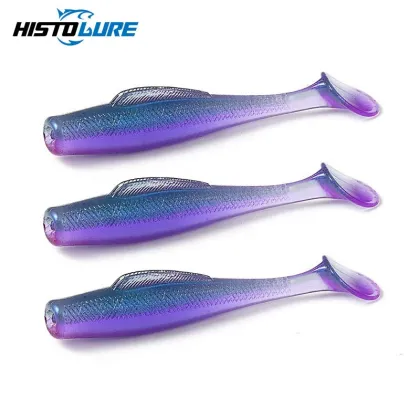 HISTOLURE Fishing Soft Bait Swim Baits 8cm 6pcs/Lot for Bass and Perch