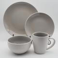 Luxus Reactive Glaze Keramik Steinzeuggeschirrtabelle Abendessen Set Dinnerwarenset Set