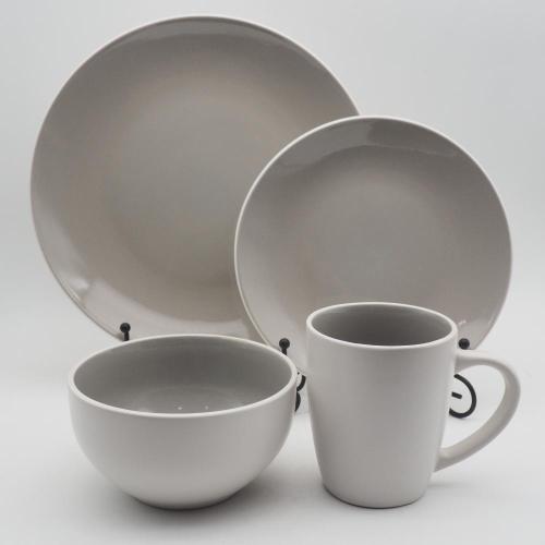 Luxe reactief glazuur keramisch steengoed servies diner set servies set