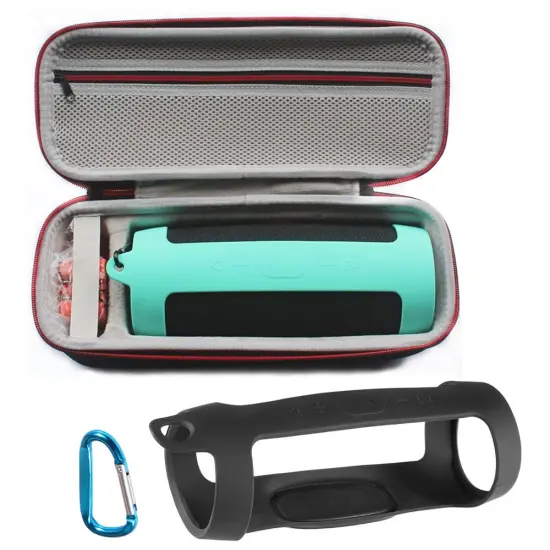 2019 New 2 in 1 Speaker Hard Bags Carry Storage Box + Soft Silicone Case For JBL Charge 4 Bluetooth Speaker for JBL Charge4 Case