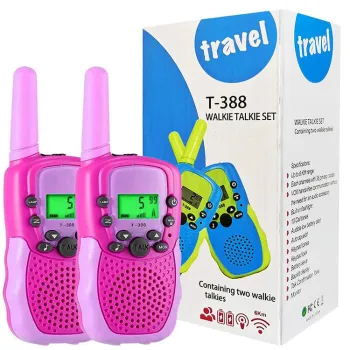 3km Range Walkie Talkie with 0.5W Power, 22 Channels & Color-Coded Combinations