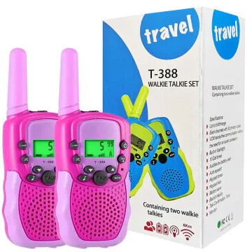 3km Range Walkie Talkie with 0.5W Power, 22 Channels & Color-Coded Combinations