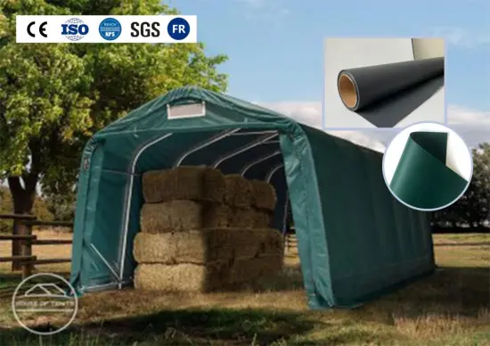 Phthalate-free Polyolefin hay stack Cover Tarpaulin Fabric