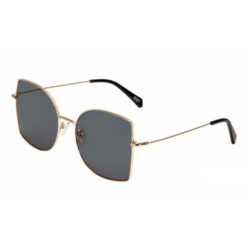 Mellume Oversized Square Butterfly Metal Polorized Sunglasses