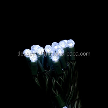 G12 White LED String Lights, 34ft