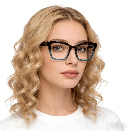 Low MOQ Geometric Acetate Eyeglasses Frame