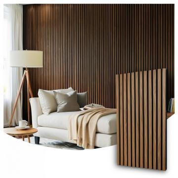 သစ်သား acoustic panel MDF Wall သစ်သား Panel
