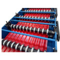 Corrugated metal roof panel machine