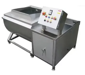 Washing Machine for Meat Products with 90 Degree Flip Frame Discharge