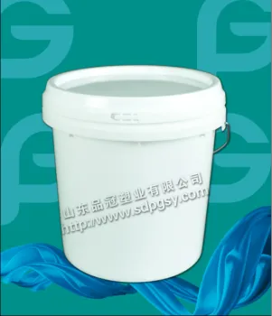 10L White Plastic Bucket with Handle and Lid