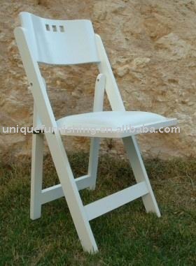 New Style White Birch Wood Folding Chair