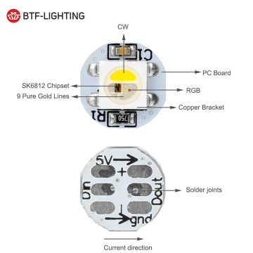Circle Board WS2812B SMD LED CHIP SK6812 RGBW RGBWW RGBNW