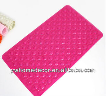 Cheap price silicon bathroom mat with sucker on buttom Multi colour size 71*40cm