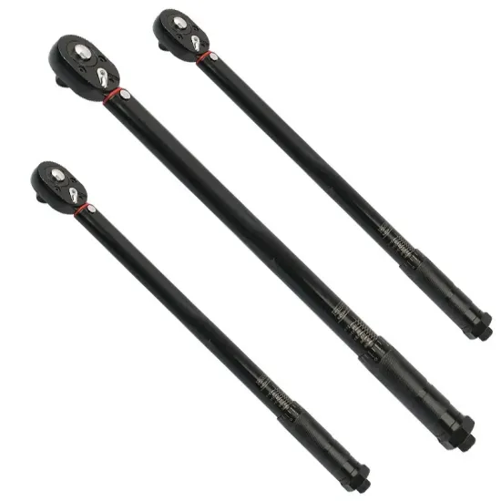 Auto Vehicle Repair: 1/4, 1/2, and 3/8-Inch Adjustable Torque Wrench Set