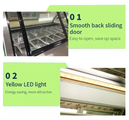 Different flavors gelato chilled display