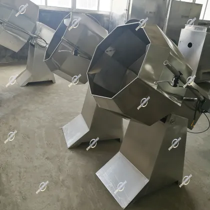 Stainless Steel Snack Seasoning Machine for Nuts, Peanuts, and Chips