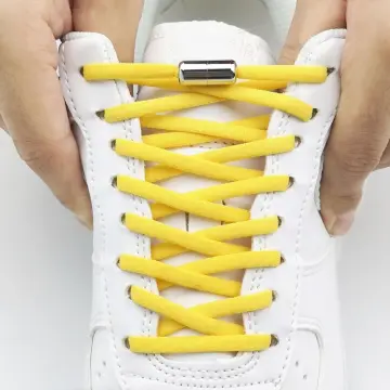 Elastic No Tie Shoelaces Metal Lock Shoe Laces For Kids Adult Sneakers Quick Shoelaces