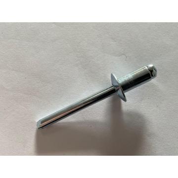 6.4x12mm Steel/Steel Dome head open end blind rivets