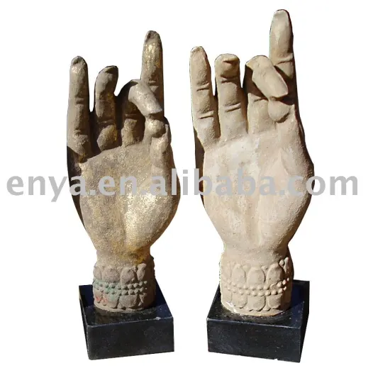Religious Buddha Hand Statue/Sculpture, stone carving, religious crafts