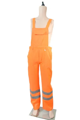 Fluorescent Orange Bib Pants