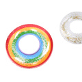 Summer water play colorful glitter swim ring Children