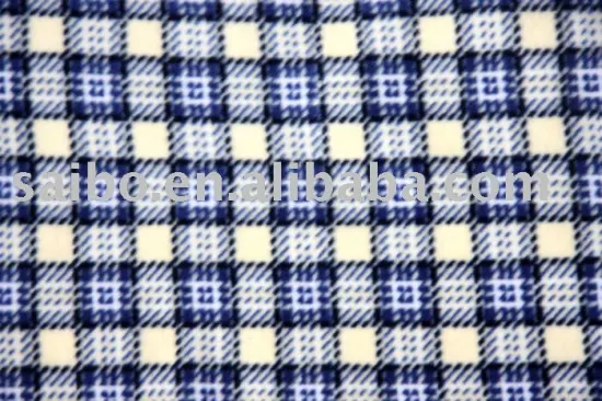 lattice printed fleece fabrics